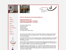 Tablet Screenshot of forum-spiritualitaet-erlangen.de
